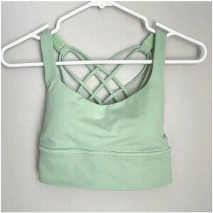 Lululemon Green Strappy Back Sports Bra (4)